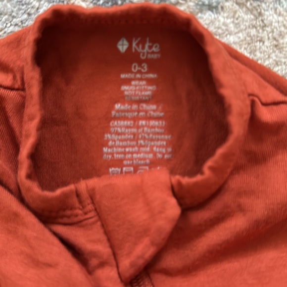 🌻reduced🌻Kyte rust zipper romper 0-3 - Picture 2 of 3